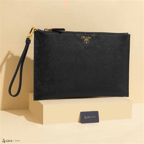 clutch prada glicine|Black Saffiano Leather Clutch .